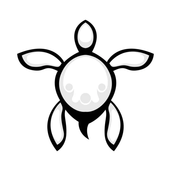 Дизайн Логотипа Черепахи — стоковый вектор