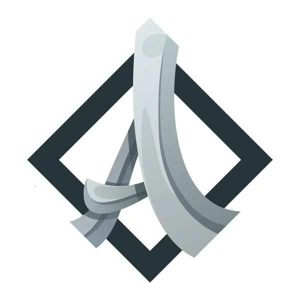 Harf Bir Gradyan Logo Tasarımı — Stok Vektör