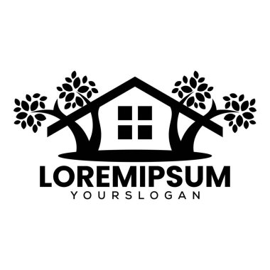 ev ağacı simgesi logo tasarımı