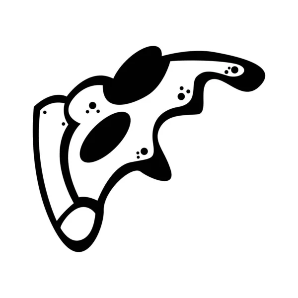 Pizza Icon Logo Design Template — Stock Vector