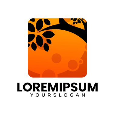 kutu ağacı simgesi logo tasarımı