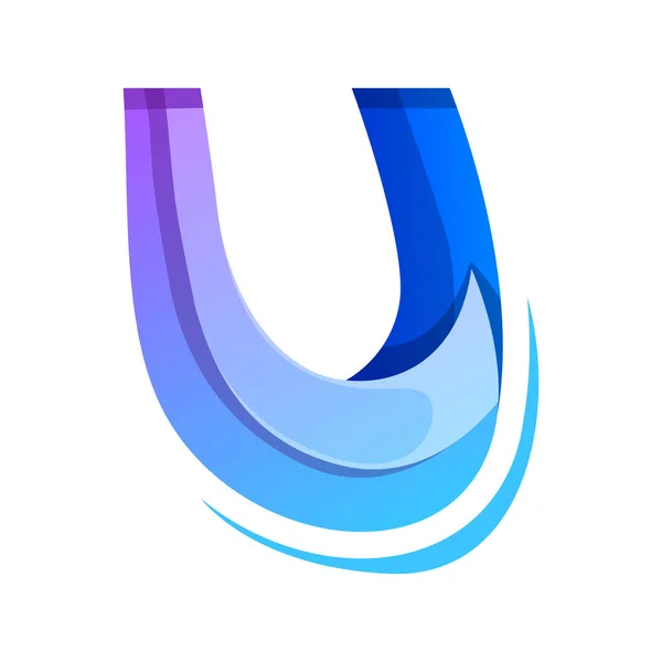 Lettre Colorée Icône Logo Design — Image vectorielle