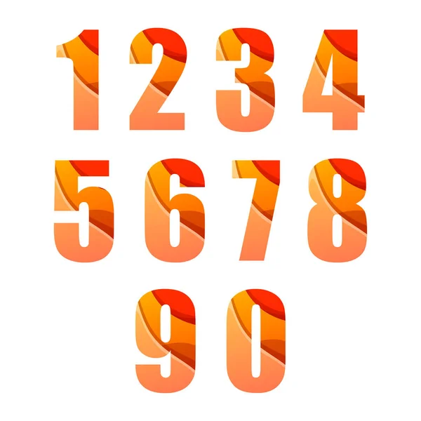 Vecteur Numéro Vecteur Système Numérique — Image vectorielle