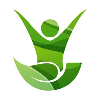rengarenk yaprak ve insan logosu