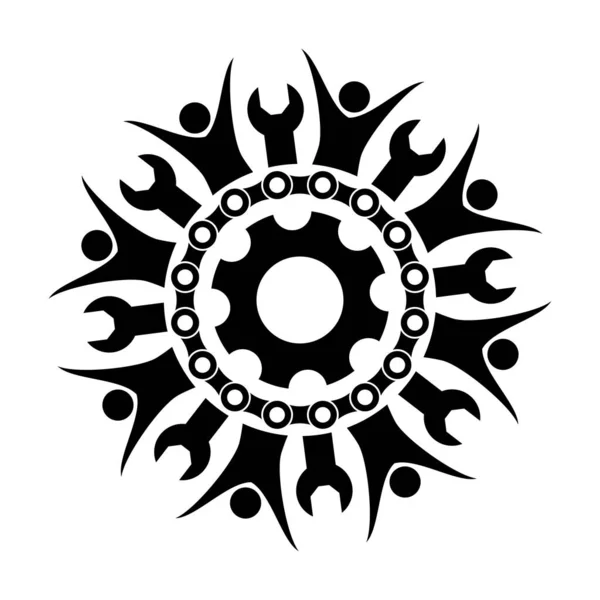 Logo Atelier Entretien Machine — Image vectorielle