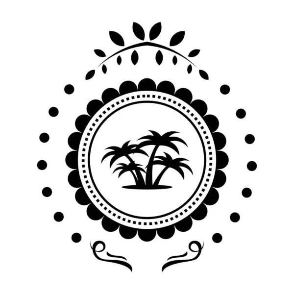 Logo Miłośników Plaży Świata — Wektor stockowy