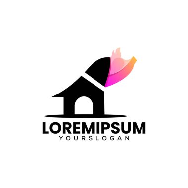 Domuz çiftliği logo ikonu tasarımı