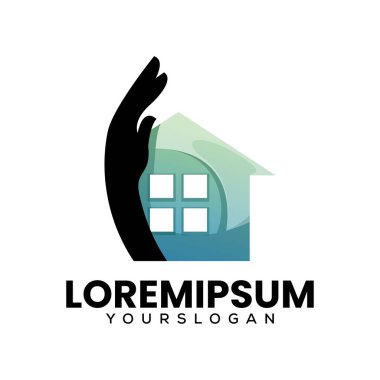 ev geliştirme logo tasarım şablonu