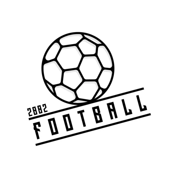 Football Icon Logo Design Template — Stock Vector