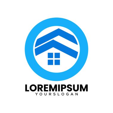 ev simgesi logo tasarım şablonu
