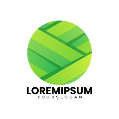 çember gradyan simgesi soyut logo tasarımı