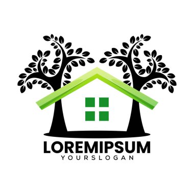 ev doğal simge logosu tasarımı