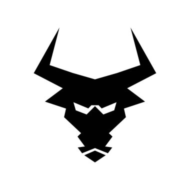 boğa geometrik simge logosu tasarımı