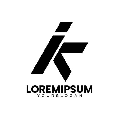 yaratıcı harf i k simge logo tasarımı