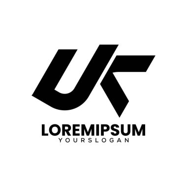 u k simgesi logo tasarımı harfi