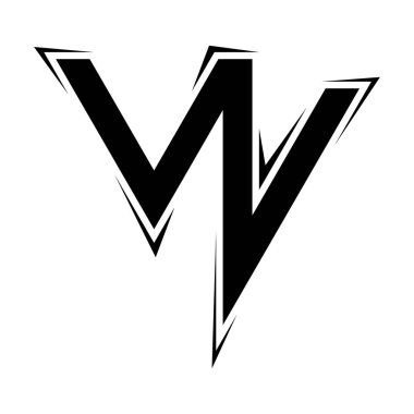 z harfi soyut simge logo tasarımı