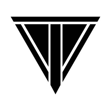 yaratıcı üçgen soyut gradyan logo tasarımı