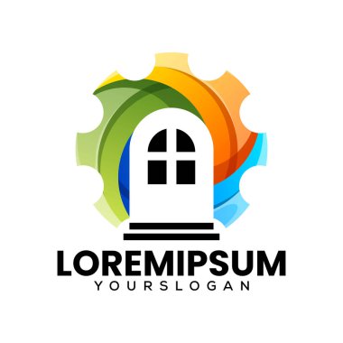 harf ev vitesi yaratıcı logo tasarımı