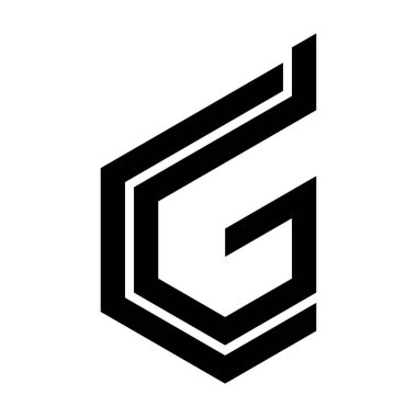 G harfi monogram logo tasarımı