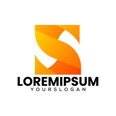 S harfi gradyan logo tasarımı