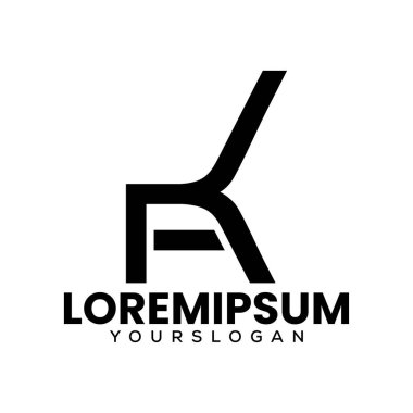 K harfi bir logo tasarım vektörü
