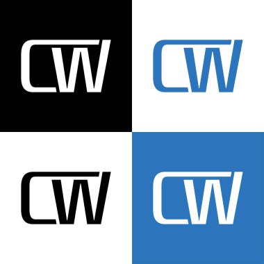 harf cw yaratıcı logo tasarımı