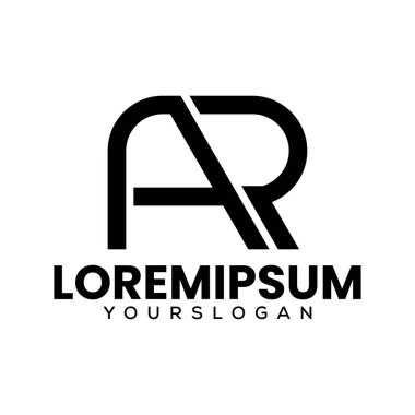 ar yaratıcı logo tasarım vektörü