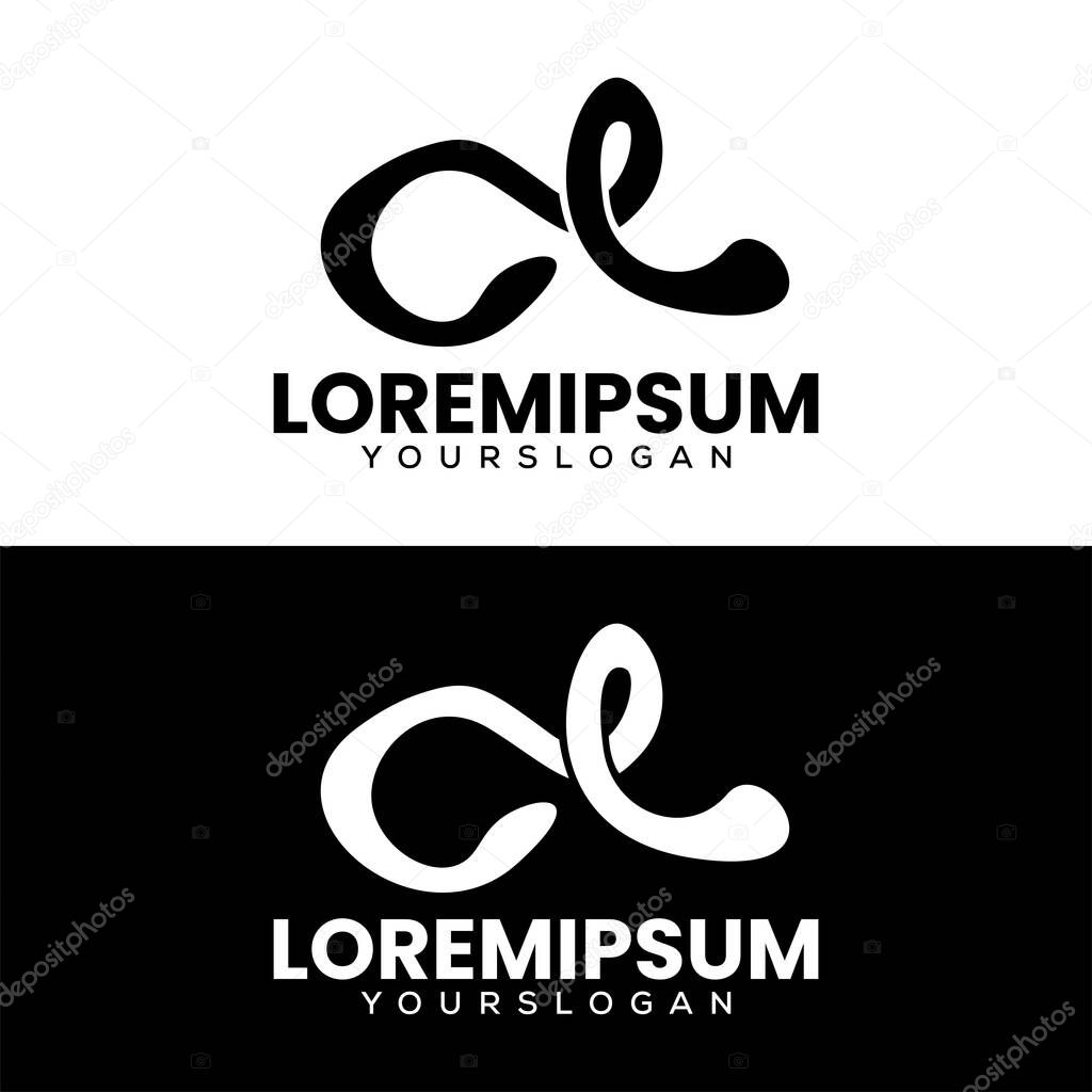 Letter c l initial logo design