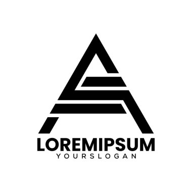 Baş harfler yaratıcı bir logo tasarımı.