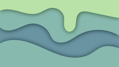 Soyut kağıt kesimi şekil dalga arkaplanı