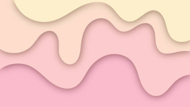 Soyut kağıt kesimi şekil dalga arkaplanı