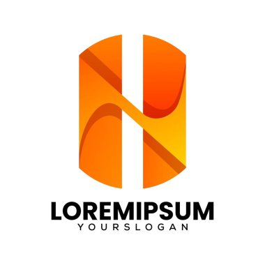 Baş harfler H logo tasarımı