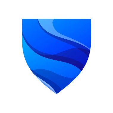 kalkan soyut gradyan logo tasarımı