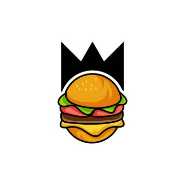 King burger gradyan logo tasarımı