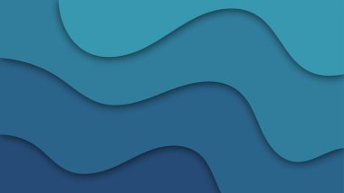 Soyut kağıt kesimi şekil dalga arkaplanı