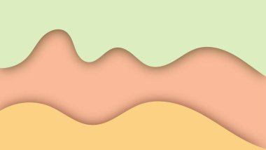 Soyut kağıt kesimi şekil dalga arkaplanı