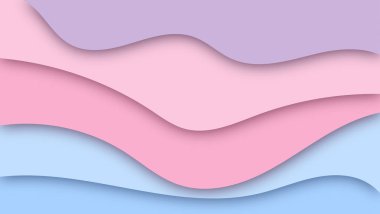 Soyut kağıt kesimi şekil dalga arkaplanı