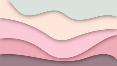 Soyut kağıt kesimi şekil dalga arkaplanı