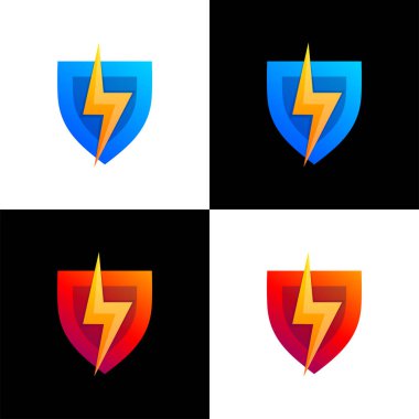 kalkan cıvata gradyan logo tasarımı