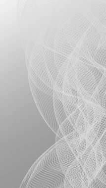 Dalgalı çizgileri olan gri arkaplan kopyalama alanı