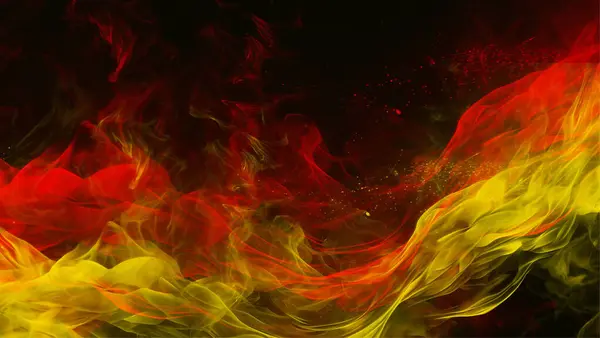 Gerçekçi alevler çerçeve şablonu