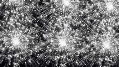 Havai fişek arka planda yeni yıl kutlaması konsepti