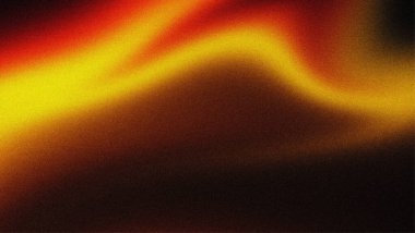 Soyut koyu kırmızı, sarı desenli, taneli.