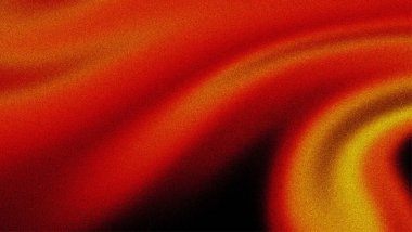 Soyut koyu kırmızı, sarı desenli, taneli.