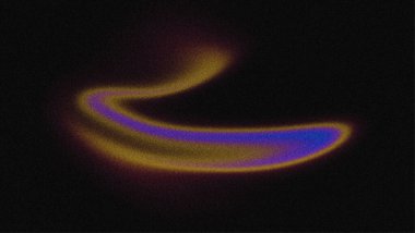 Kum taneli dokuya sahip soyut koyu sarı kırmızı eğim. Gradyan arkaplanda turuncu neon ışığı.