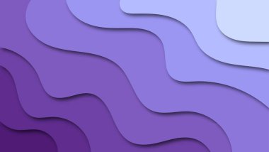 Soyut mor kağıt kesimi şekil dalga arkaplanı