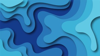 Soyut modern arkaplan Kağıt Kesme Arkaplan Vektörü illüstrasyonu