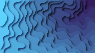 soyut mavi kağıt dalga arkaplanını kes