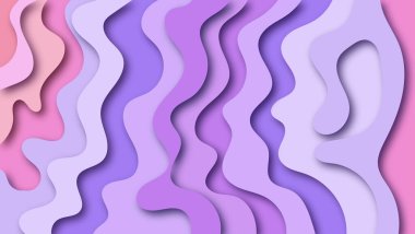 soyut renkli kağıt kesimi dalga arkaplanı