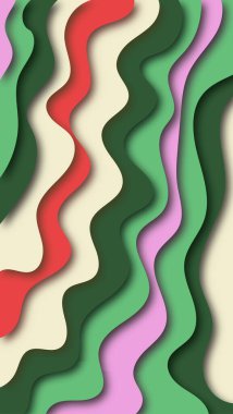 soyut renkli kağıt kesimi dalga arkaplanı